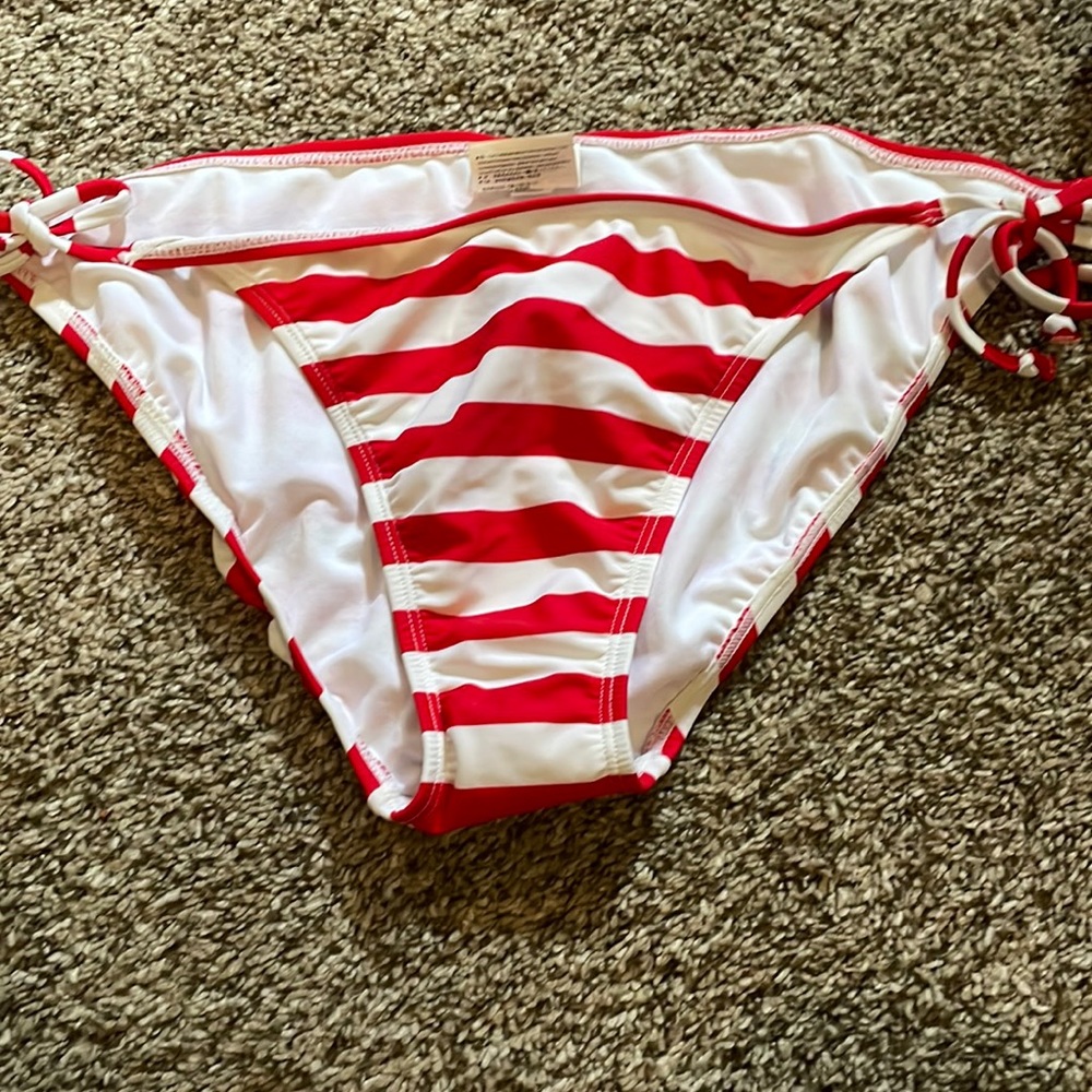 Old Navy red/white bikini bottoms.